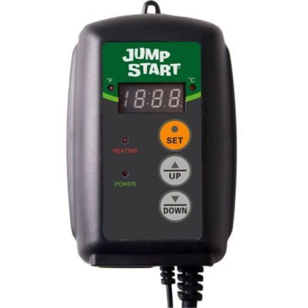 Hydrofarm Jump Start MTPRTC Digital Temperature Controller for Hydroponic Seeding Heat Mats 120V, 1000W MTPRTC